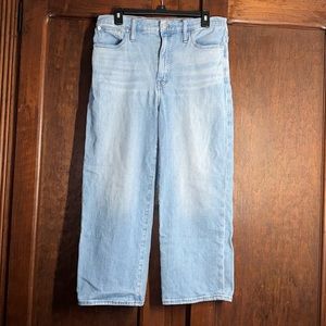 Madewell Slim Wide Leg Crop Jean